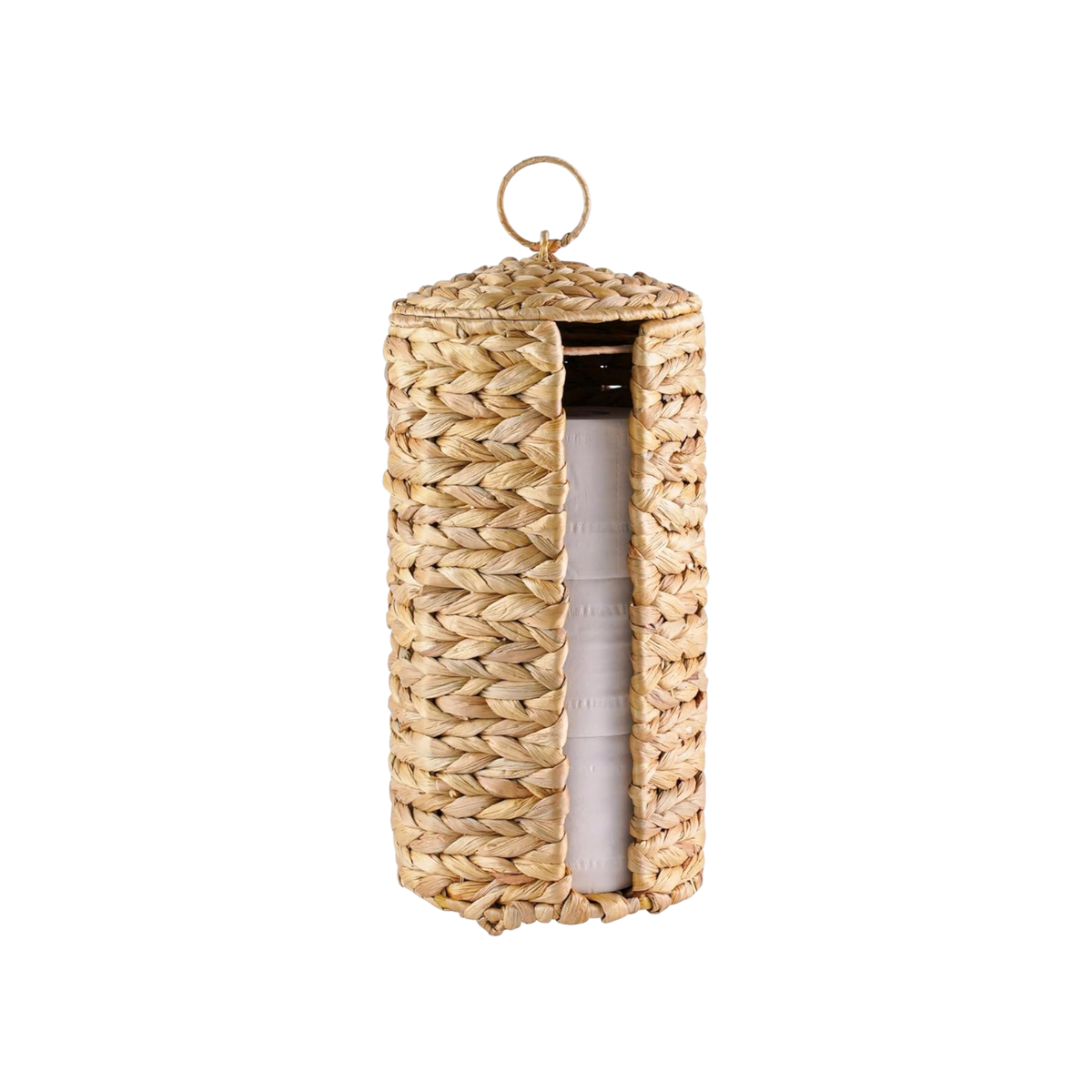 Water Hyacinth Toilet Paper Basket