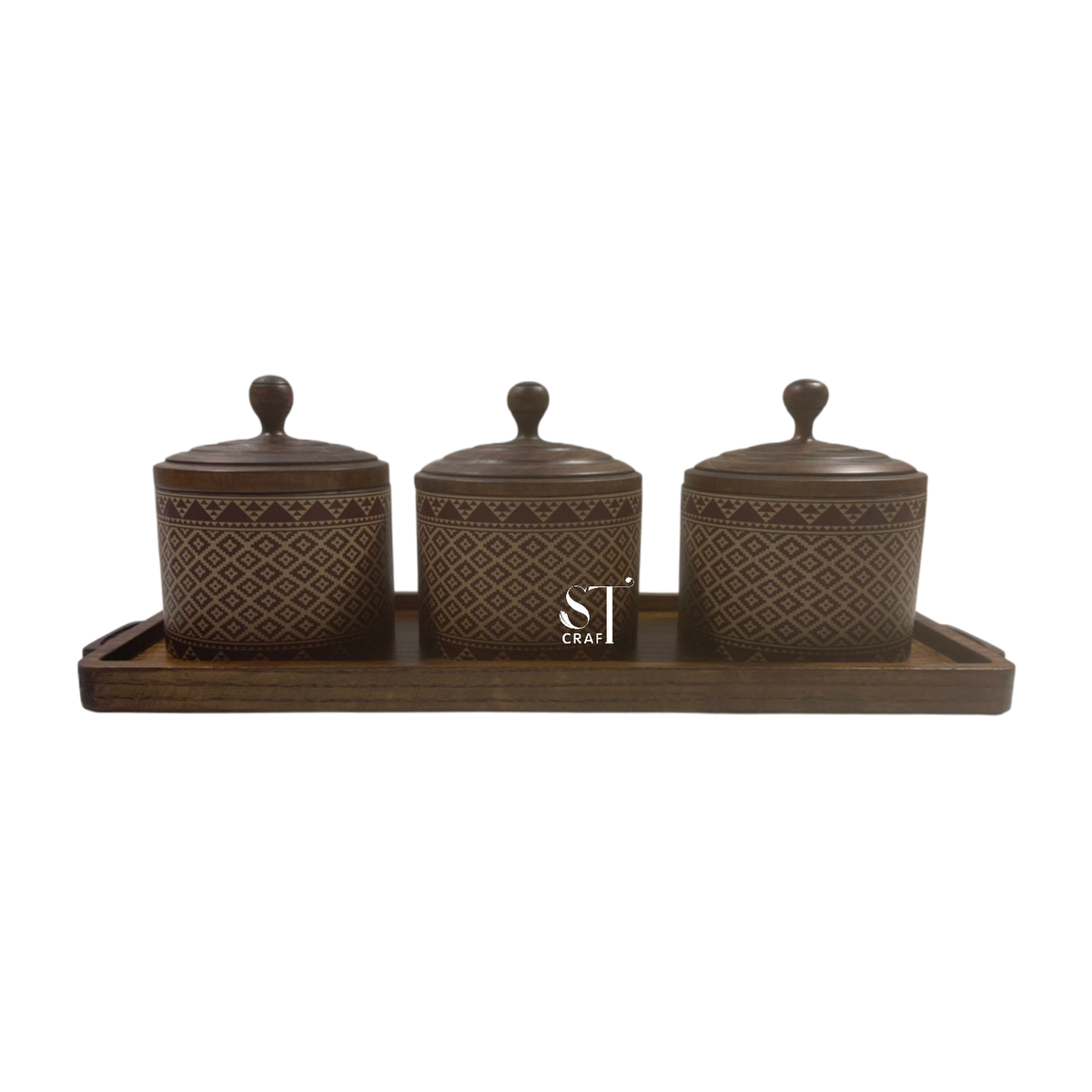 Wooden Spice Jars for Ramanda