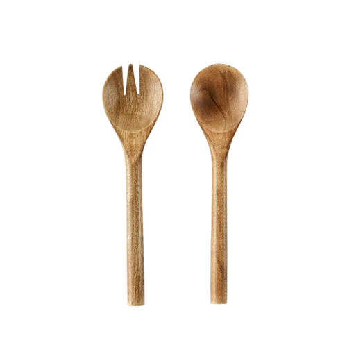 Wooden Spoon And Fork For Salad From Viet Nam