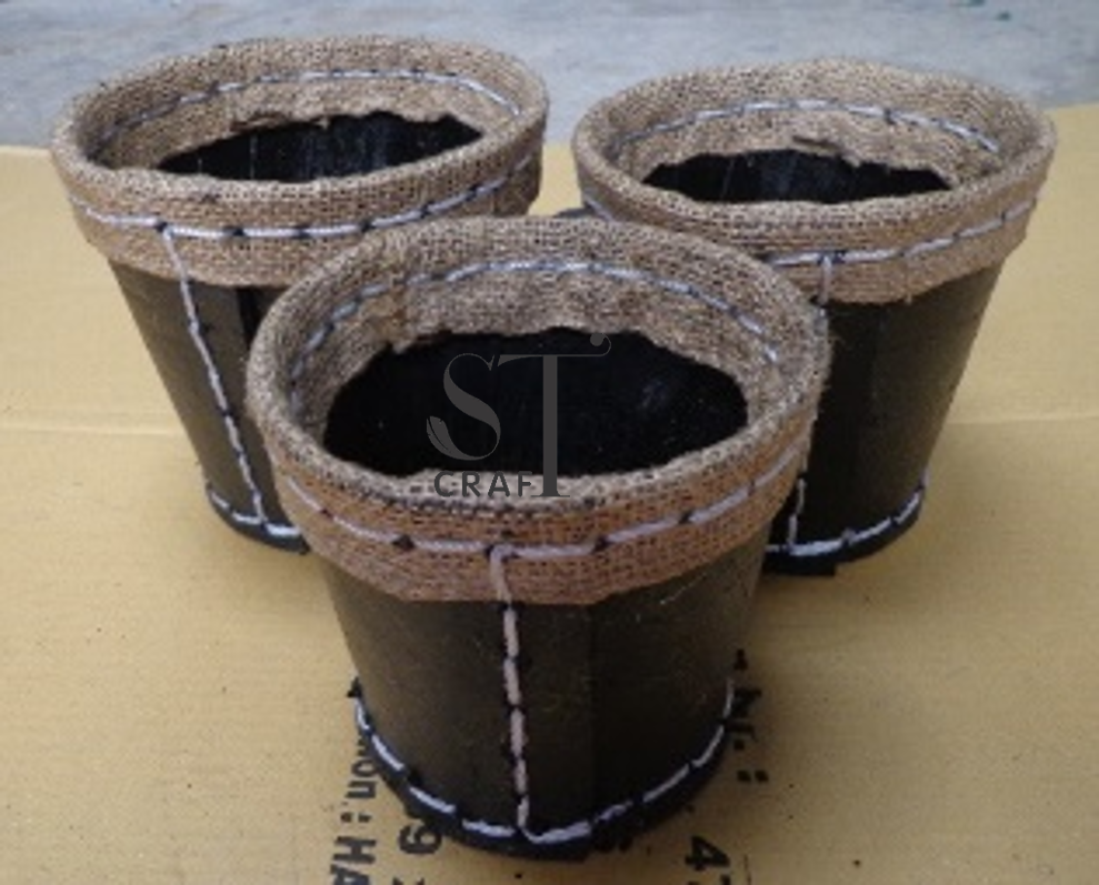 Recycled Rubber Baskets -Set of 3