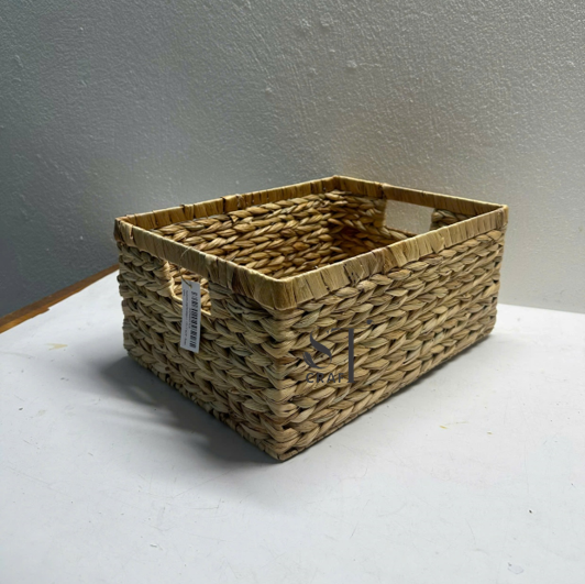 Water Hyacinth Storage Basket with Handles