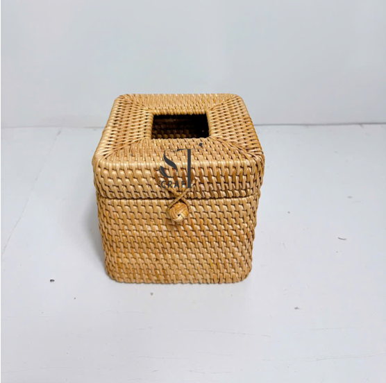 Rattan Tissue Box