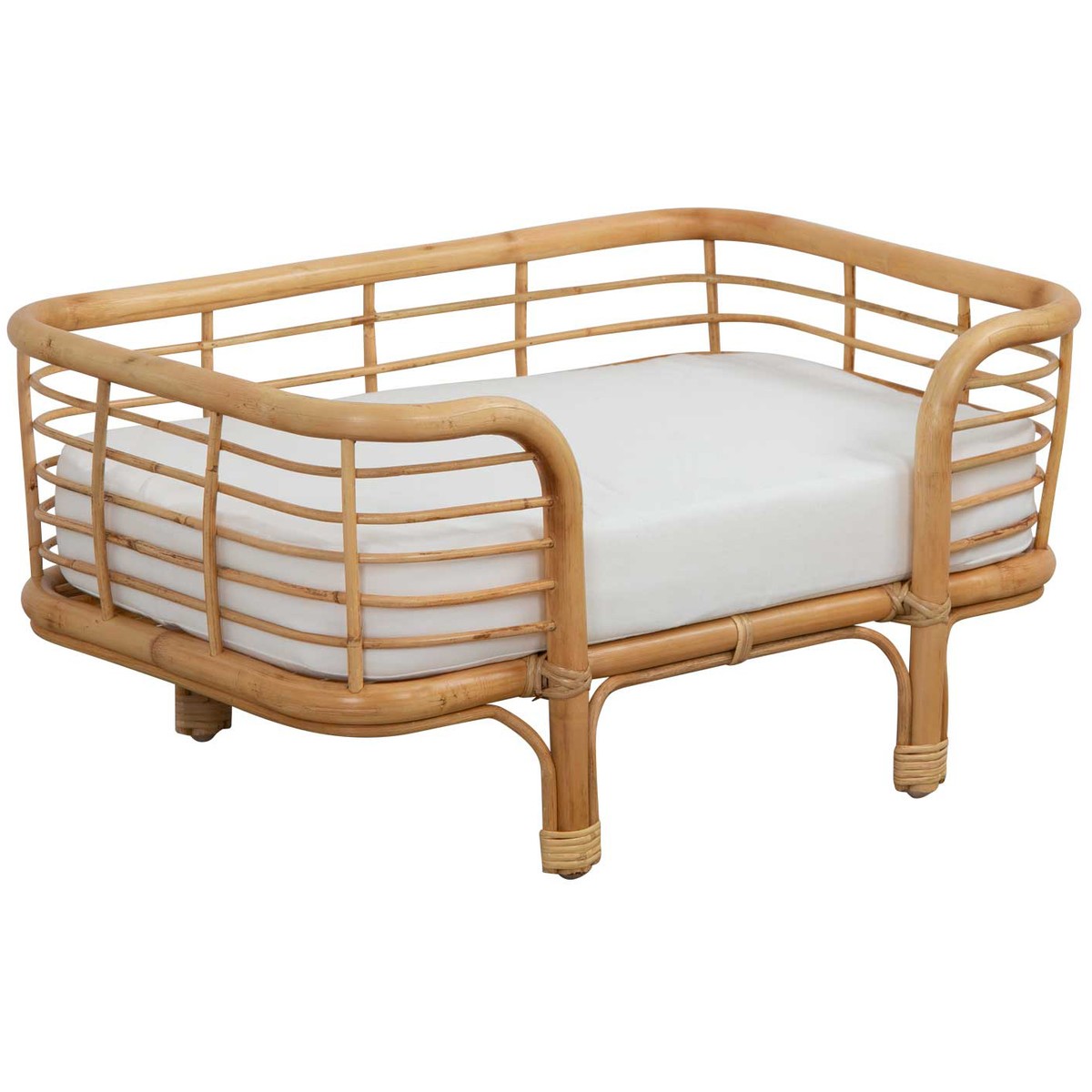 Rattan Pet Bed – Brown