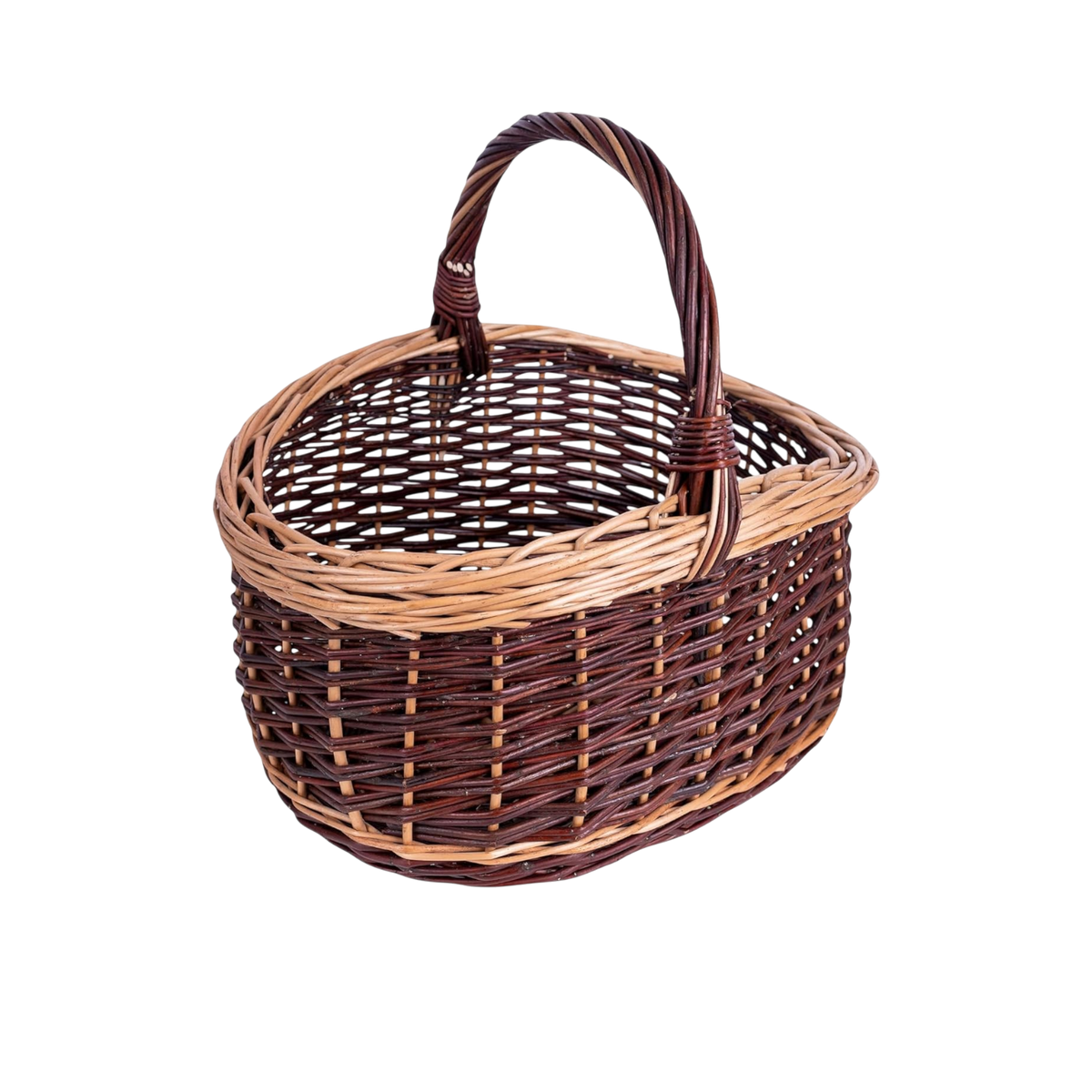 Rattan Picnic Basket with Handle