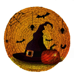Halloween Seagrass Round Rugs Decor