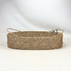 Seagrass Baby Changing Basket