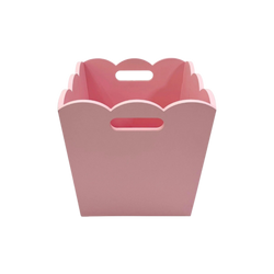Scalloped MDF Storage Bins – Pink Color