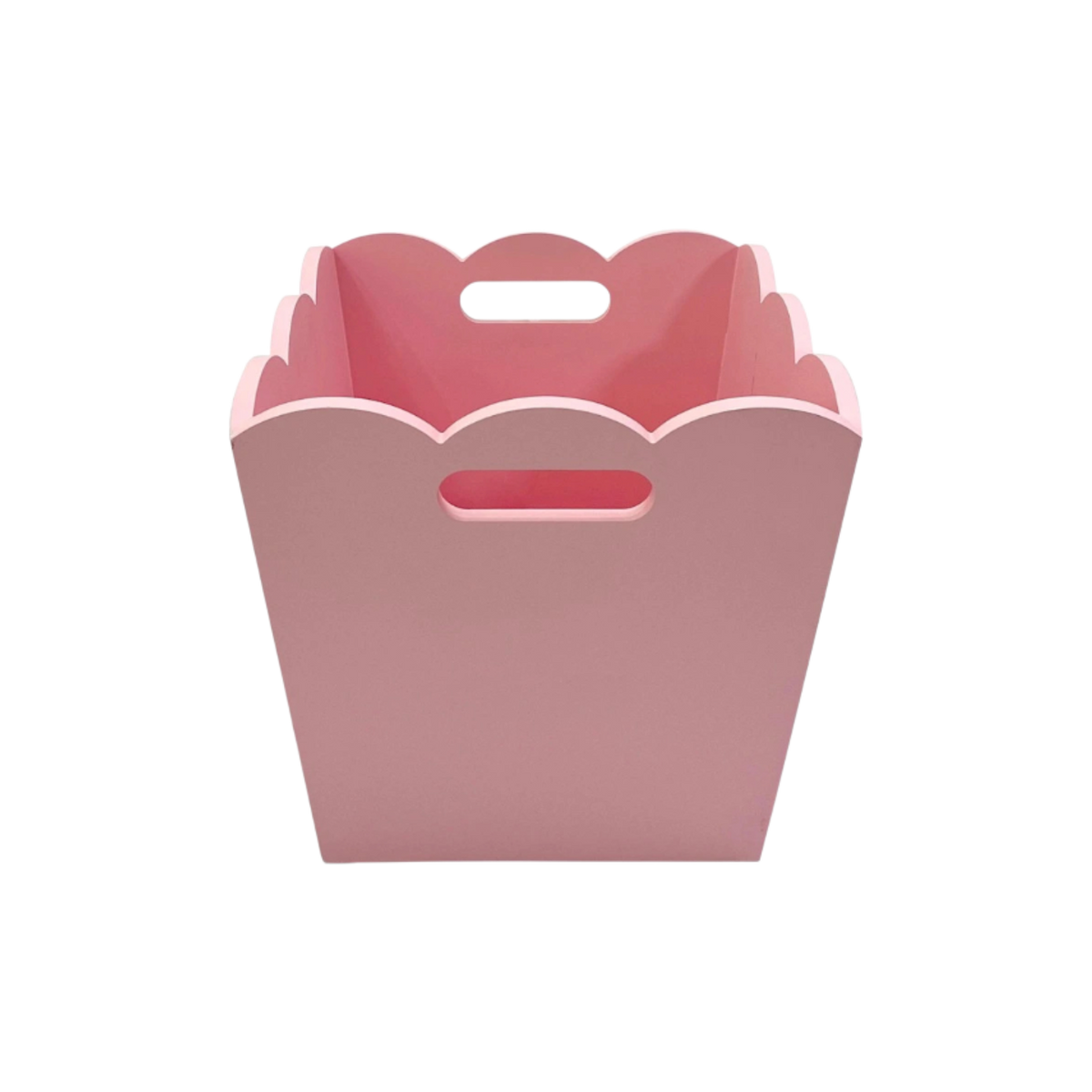 Scalloped MDF Storage Bins – Pink Color