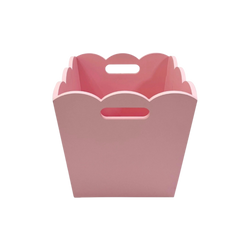 Scalloped MDF Storage Bins – Pink Color