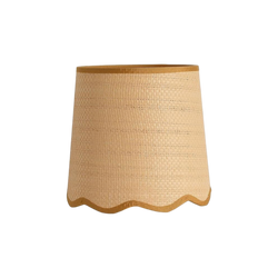 Rattan Scalloped Table Lamps