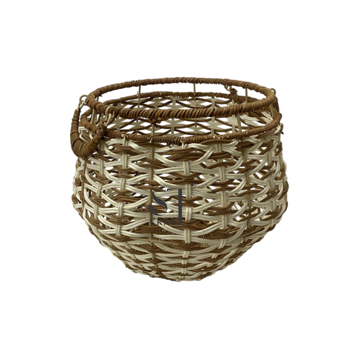 Rattan Woven Basket with Handle