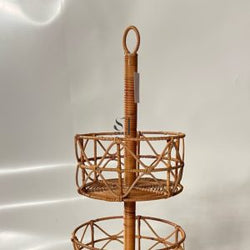 Rattan Basket Stand with 3 Tiers