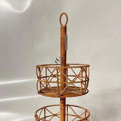 Rattan Basket Stand with 3 Tiers