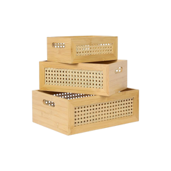 Bamboo & Rattan Storage Crates
