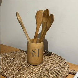 Bamboo Set Cooking Utensils – Eco-Friendly Kitchenware