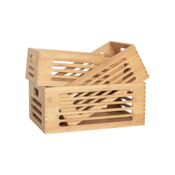 Bamboo Storage Crates