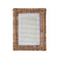Rattan Wicker Photo Frame