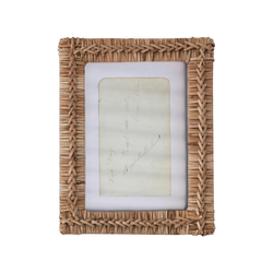 Rattan Wicker Photo Frame