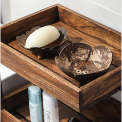 Coconut Soap Dish With Stand