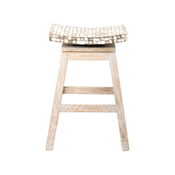 Wood Chair Stool With Coconut Shell From Viet Nam