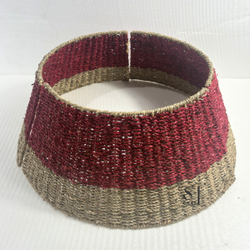 Seagrass Christmas Tree Collar Warm Colored