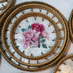 MOP Rattan Serving Trays
