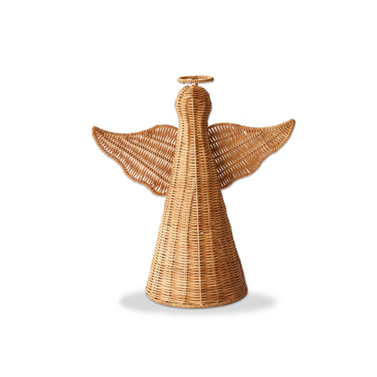 Rattan Christmas Angel Decor