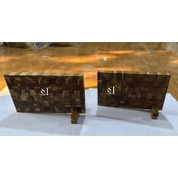 Teak Wood Cutting Board with Stand
