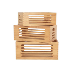 Bamboo Storage Crates