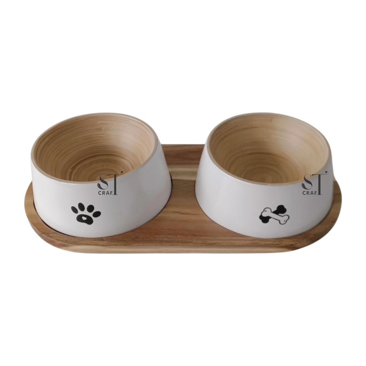 Bamboo Feeder Bowl for Pets