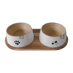 Bamboo Feeder Bowl for Pets