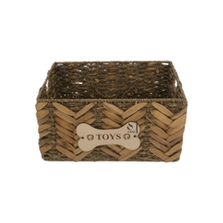 Water Hyacinth Seagrass Pet Toy Basket