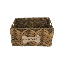 Water Hyacinth Seagrass Pet Toy Basket