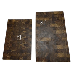 Teak Wood Cutting Board with Stand