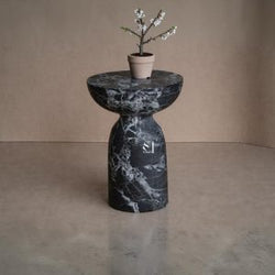 Concrete Table in Black Marble Finish
