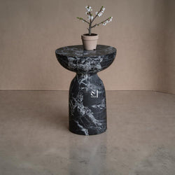 Concrete Table in Black Marble Finish