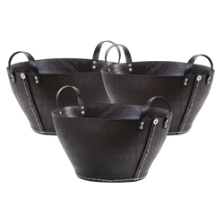 Recycled Rubber Basket with handle