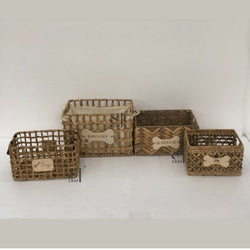 Water Hyacinth Seagrass Pet Toy Basket