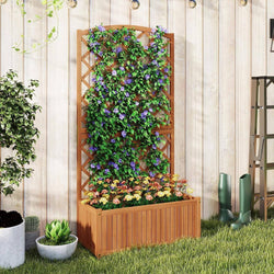 Raised Garden Bed with Trellis