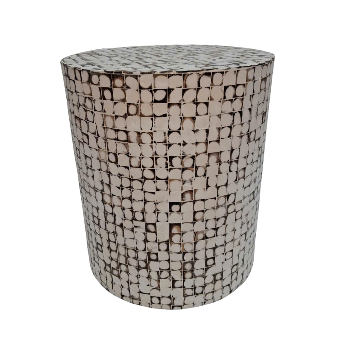 White Coconut Shell Coffee Table Crafted In Viet Nam