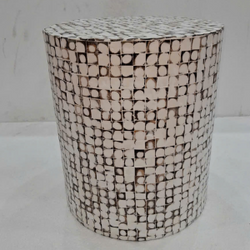 White Coconut Shell Coffee Table Crafted In Viet Nam
