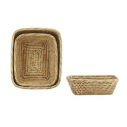 Rattan Bread Basket For Home Kitchen
