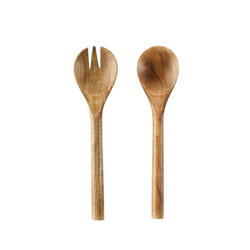 Wooden Spoon And Fork For Salad From Viet Nam