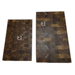 Teak Wood Cutting Board with Stand