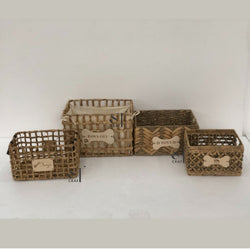 Water Hyacinth Seagrass Pet Toy Basket
