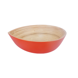 Spun Bamboo Bowl Tear Shape From Viet Nam