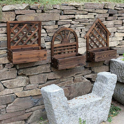 Wooden Flower Stand Planter made in Vietnam
