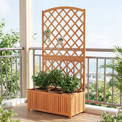 Raised Garden Bed with Trellis