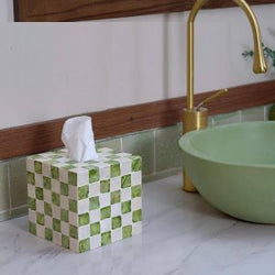 Mother of Pearl Capiz Tissue Holder