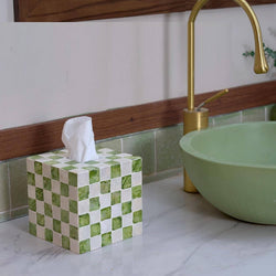 Mother of Pearl Capiz Tissue Holder